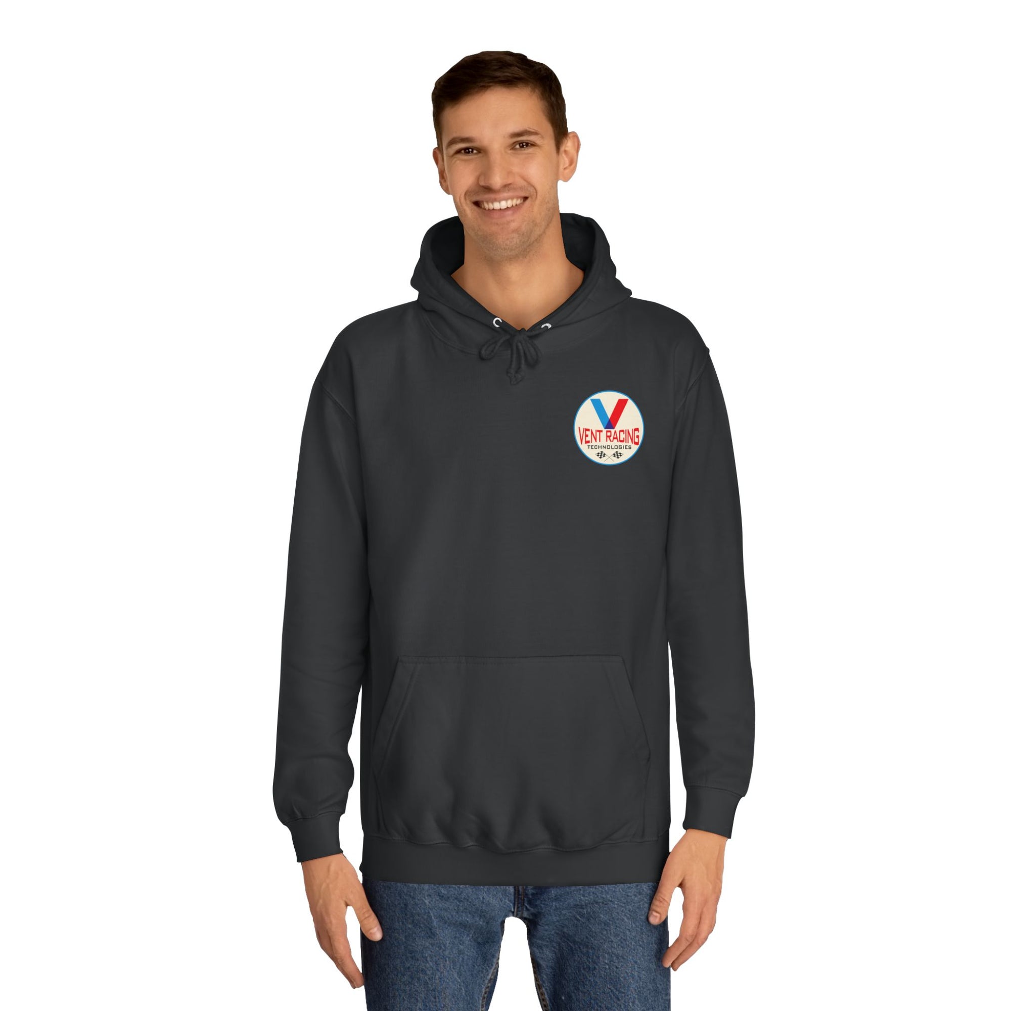 Vent Racing V Hoodie, College Sweatshirt, Gift for Racing Fans, Casual Apparel, Outdoor Adventure Clothing