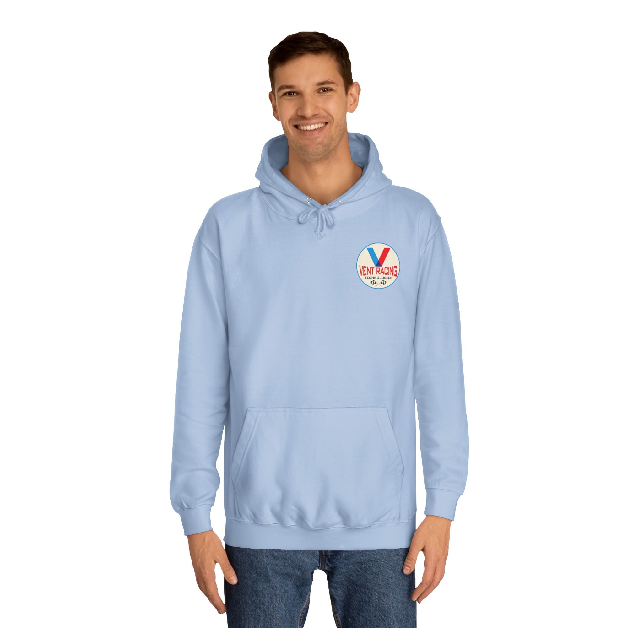 Vent Racing V Hoodie, College Sweatshirt, Gift for Racing Fans, Casual Apparel, Outdoor Adventure Clothing