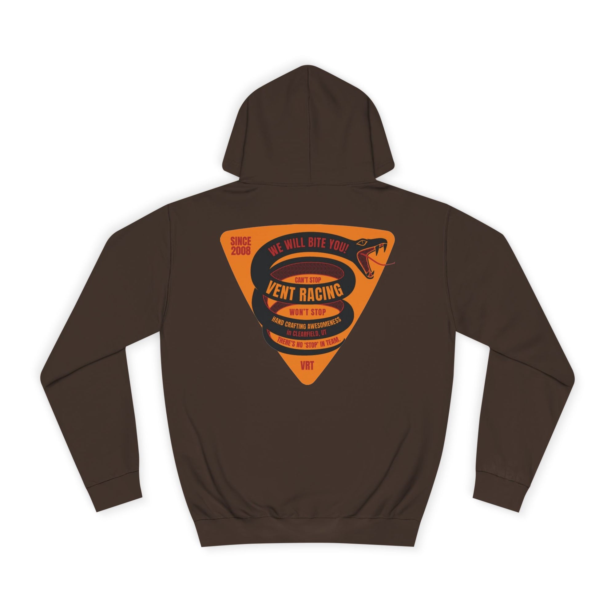 Vent Racing Snake Unisex Hoodie, College Sweatshirt, Gift for Racing Fans, Casual Apparel, Outdoor Adventure Clothing