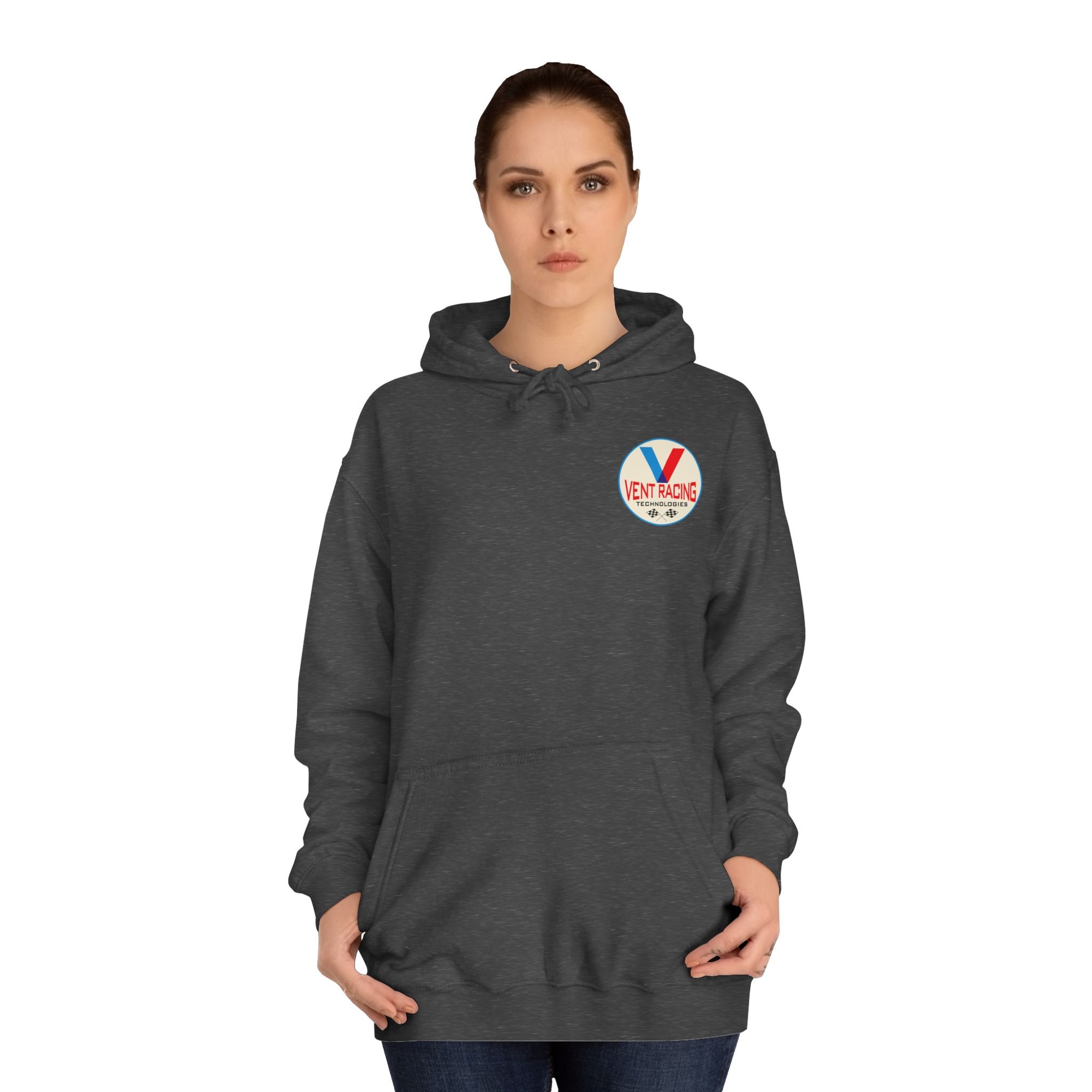 Vent Racing V Hoodie, College Sweatshirt, Gift for Racing Fans, Casual Apparel, Outdoor Adventure Clothing