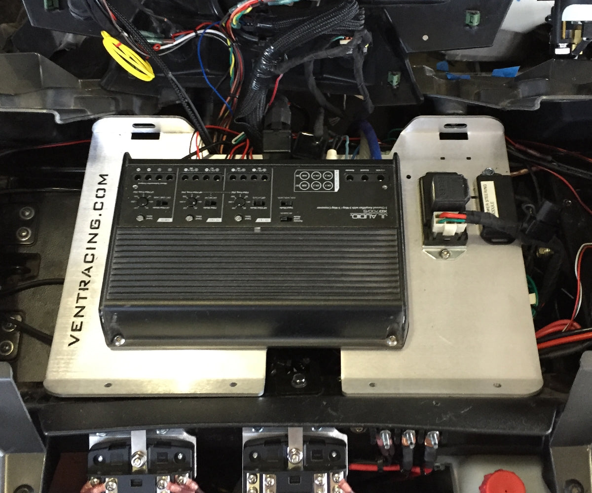 Under Dash Amp Mounting Plate